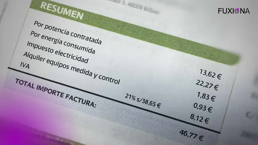 donde ver potencia contratada factura luz