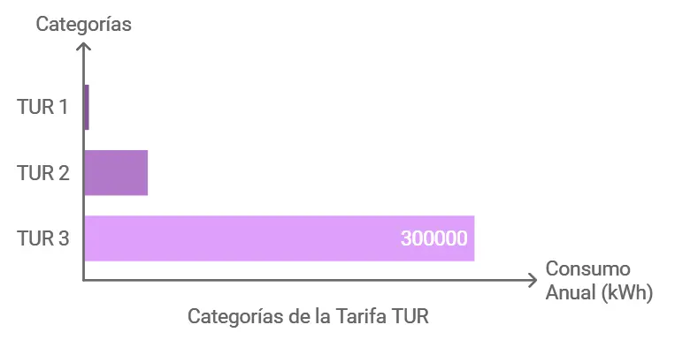 Categorías de la Tarifa TUR