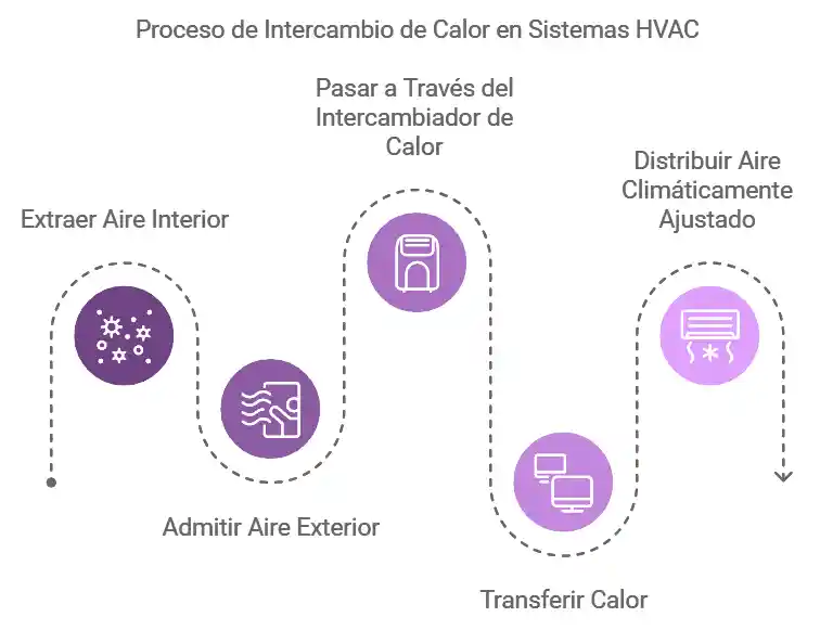 Funcionamiento Detallado del Intercambio de Calor